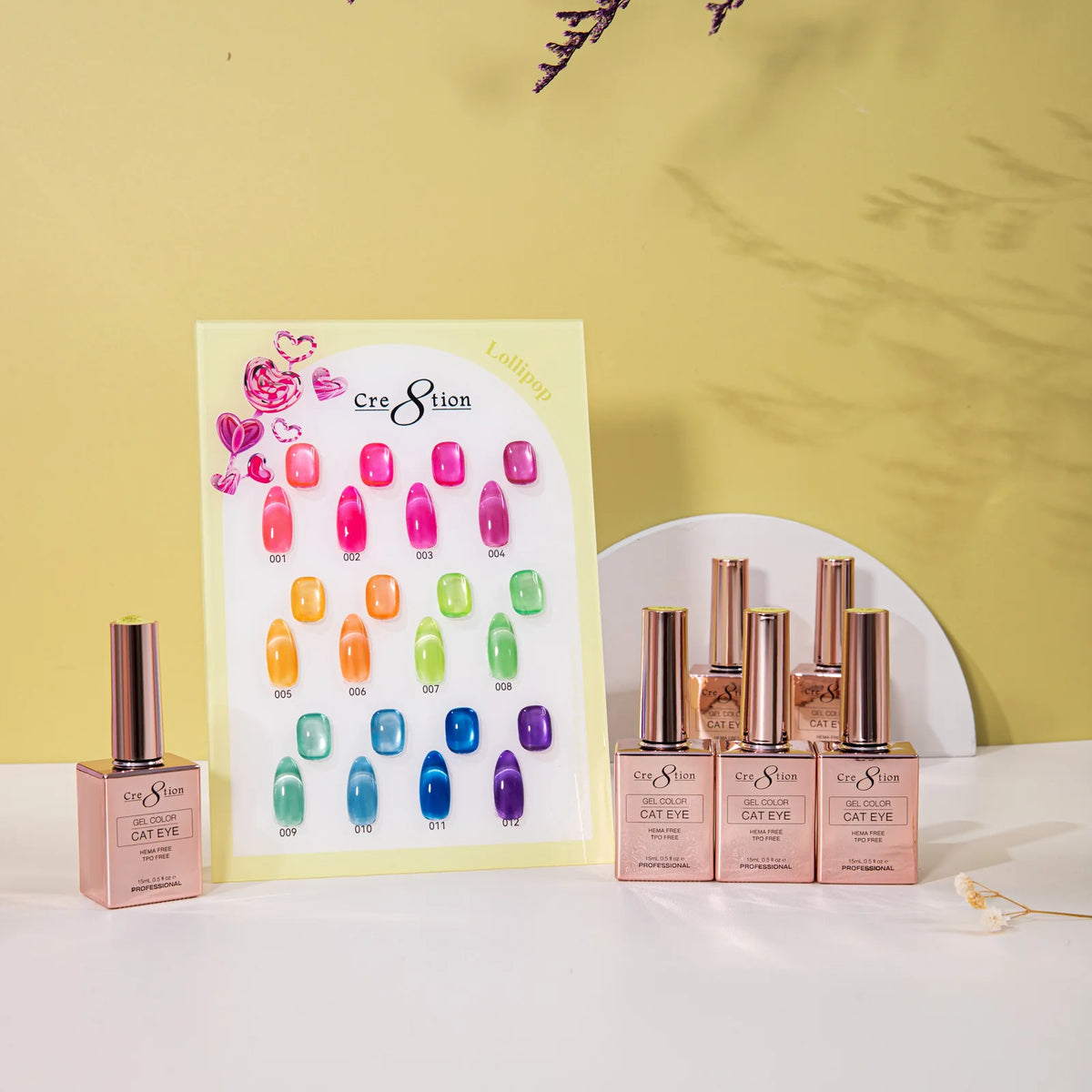 Cre8tion Cat Eye Lollipops Kit - 12 Colors