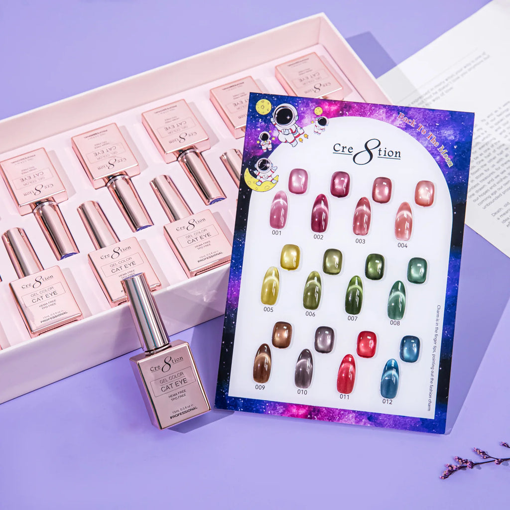 Cre8tion Cat Eye Back To The Moon Kit - 12 Colors