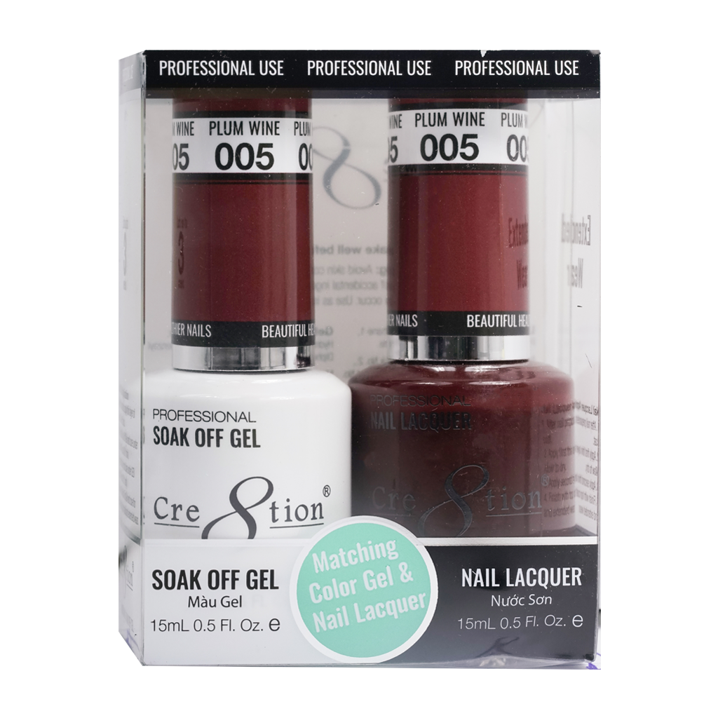Cre8tion Gel & Lacquer - 05 Plum Wine