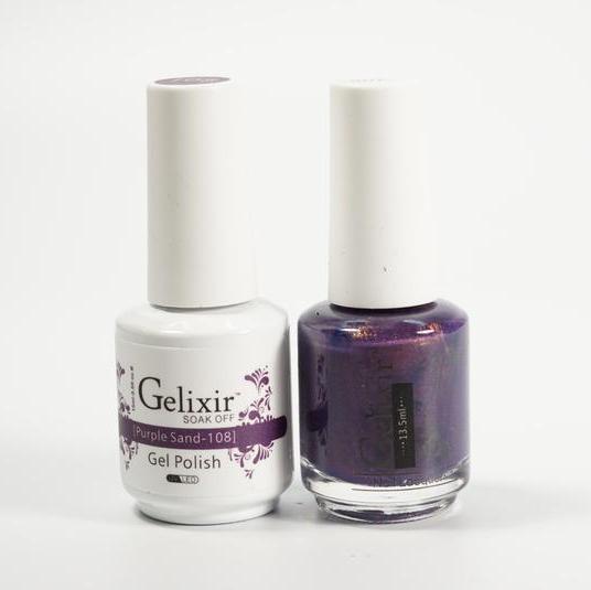 GELIXIR Duo Gel & Matching Polish -Purple Sand GL108