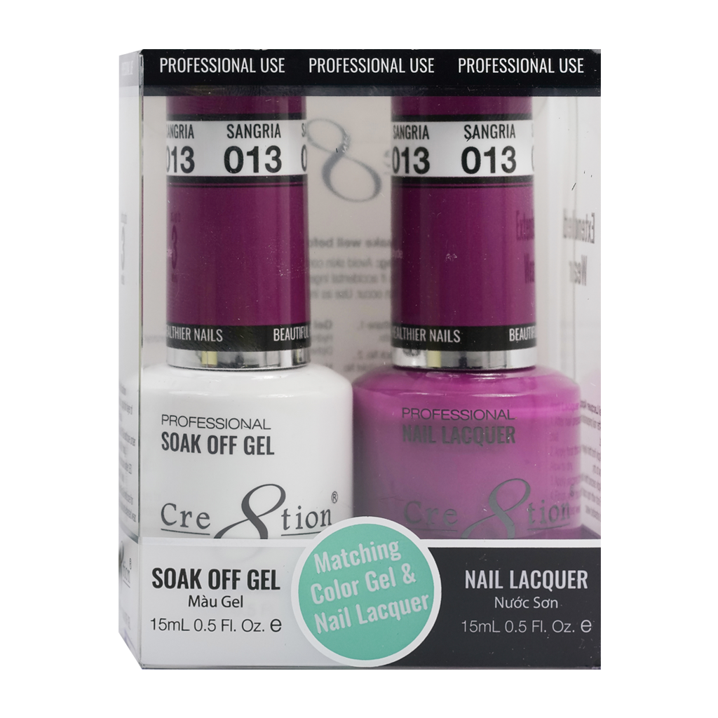 Cre8tion Gel & Lacquer - 13 Sangria