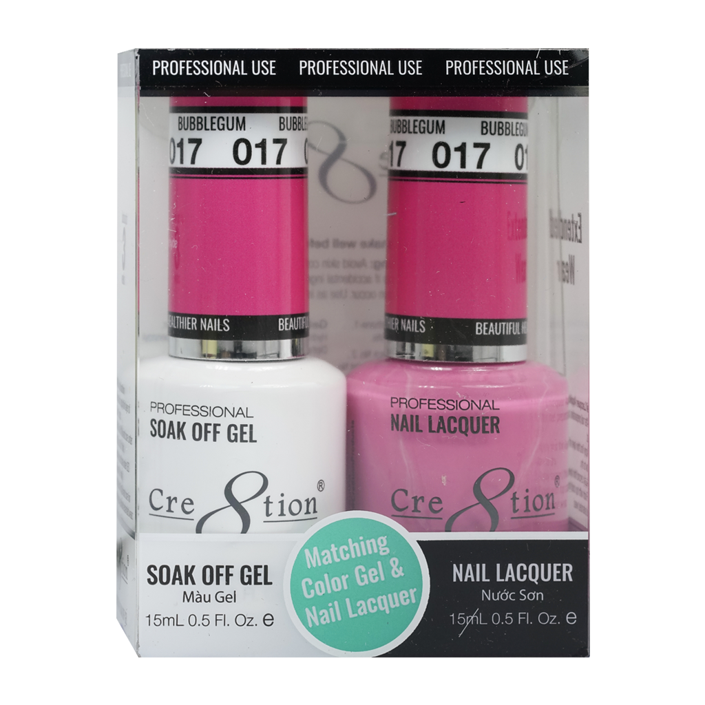 Cre8tion Gel & Lacquer - 17 Bubblegum