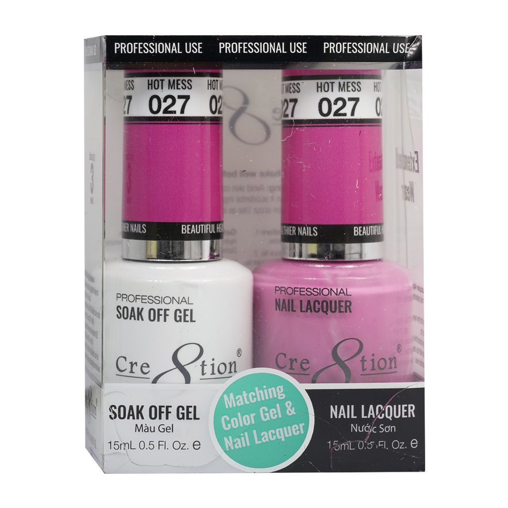 Cre8tion Gel & Lacquer - 27 Hot Mess