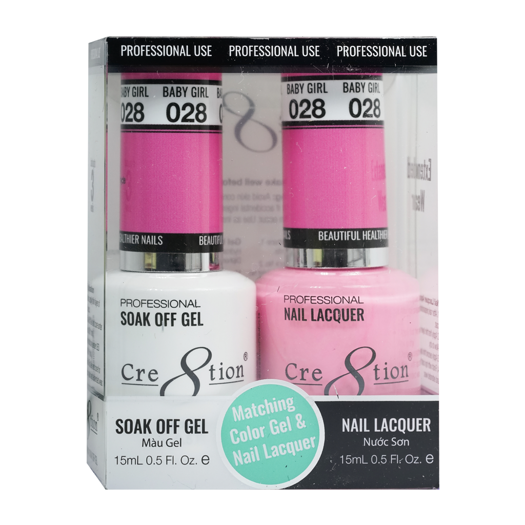 Cre8tion Gel & Lacquer - 28 Baby Girl