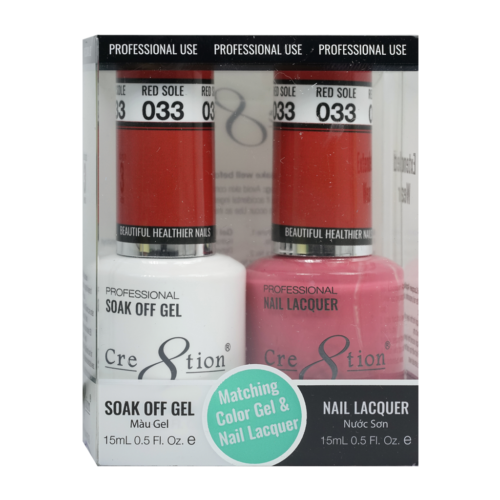 Cre8tion Gel & Lacquer – 33 Red Sole