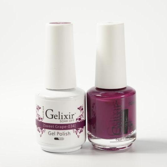 GELIXIR Duo Gel & Matching Polish - Sweet Grape GL034