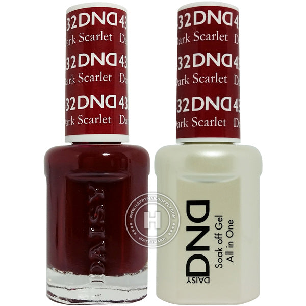 DND Gel & Lacquer – 432 Dark Scarlet
