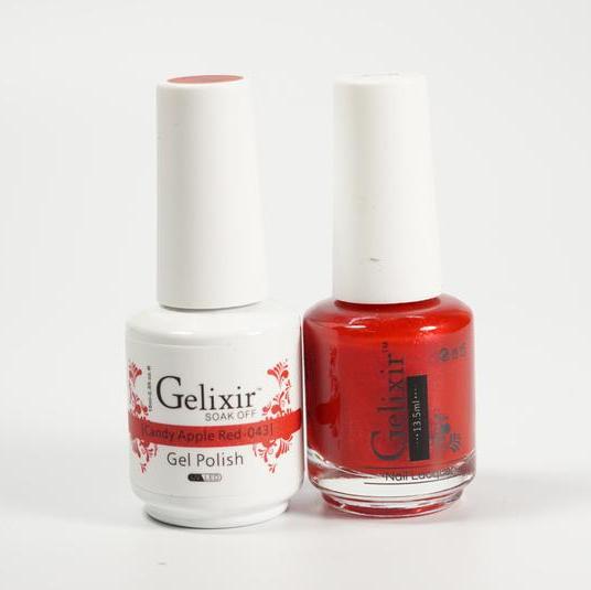 GELIXIR Duo Gel & Matching Polish - Candy Apple Red GL043