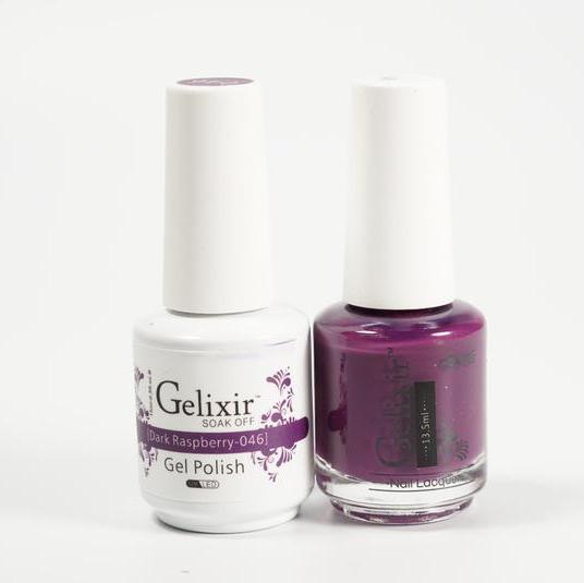 GELIXIR Duo Gel & Matching Polish - Dark Raspberry GL046