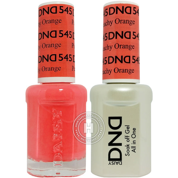 DND Gel & Lacquer – 545 Peachy Orange