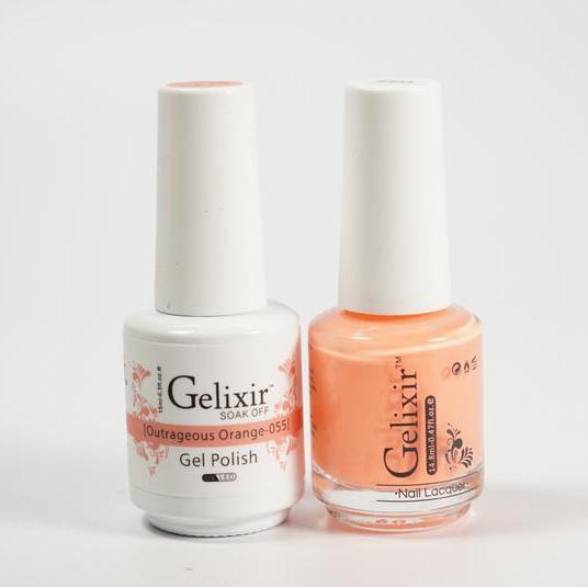 GGELIXIR Duo Gel & Matching Polish-Outrageous Orange GL055