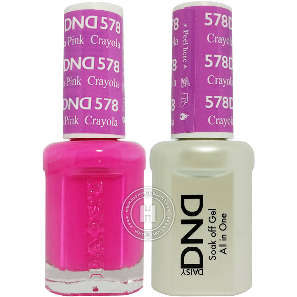DND Gel & Lacquer – 578 Crayola Pink