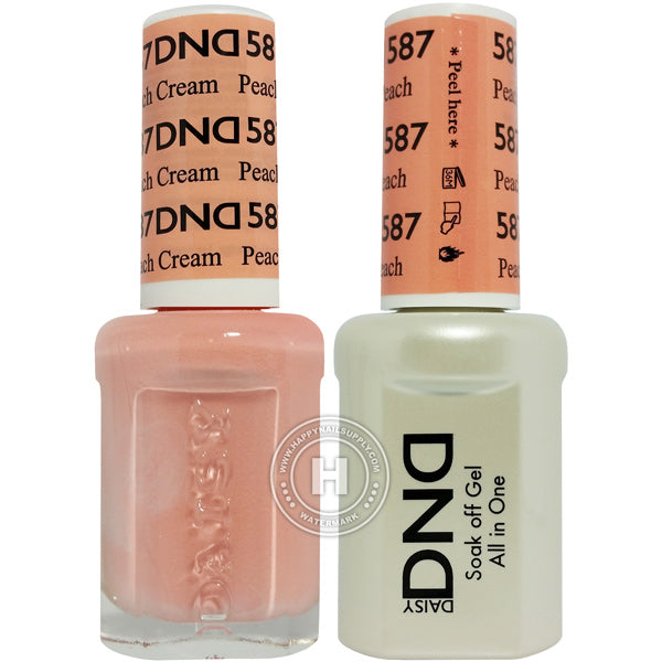 DND Gel & Lacquer – 587 Peach Cream