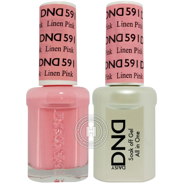 DND Gel & Lacquer – 591 Linen Pink