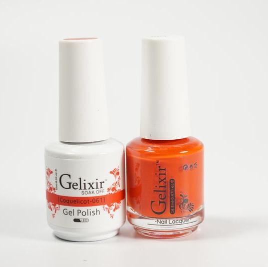 GELIXIR Duo Gel & Matching Polish -Coquelicot GL061