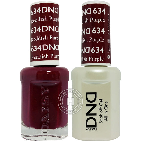 DND Gel & Lacquer – 634 Reddish Purple