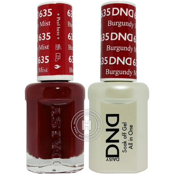 DND Gel & Lacquer – 635 Burgundy Mist
