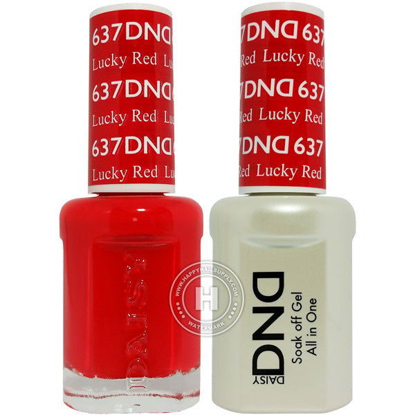 DND Gel & Lacquer – 637 Lucky Red