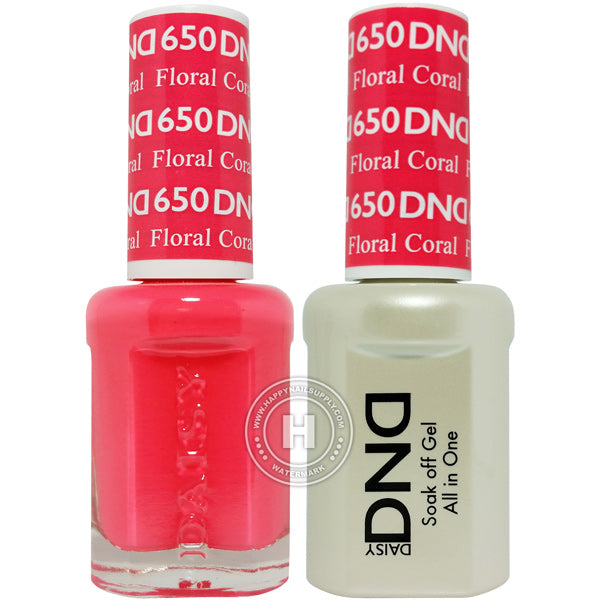 DND Gel & Lacquer – 650 Floral Coral