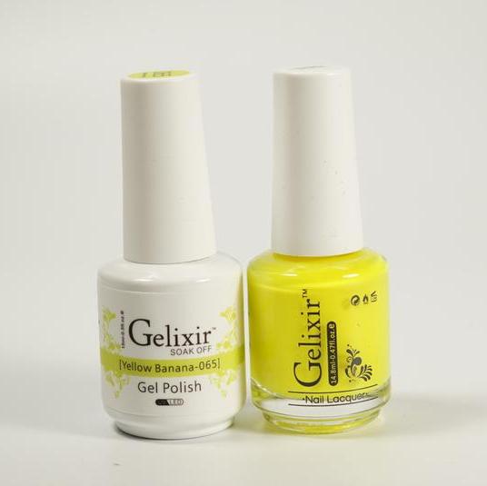 GELIXIR Duo Gel & Matching Polish -Yellow Banana GL065