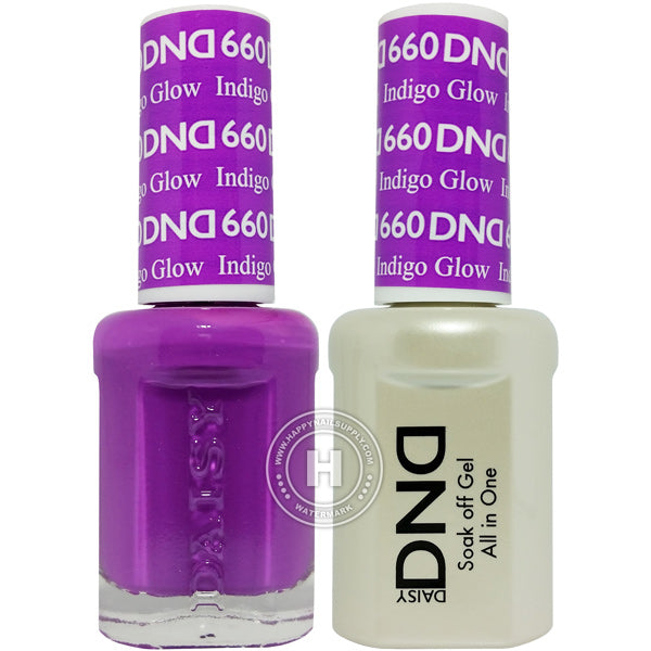 DND Gel & Lacquer – 660 Indigo Glow