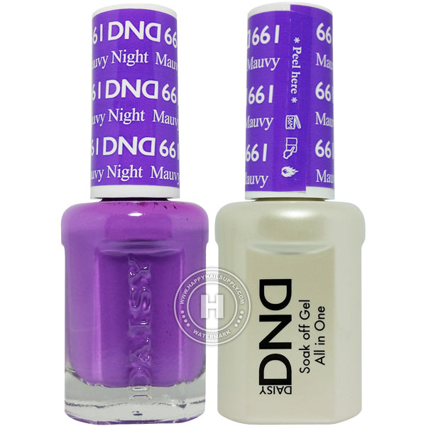 DND Gel & Lacquer – 661 Mauvy Night