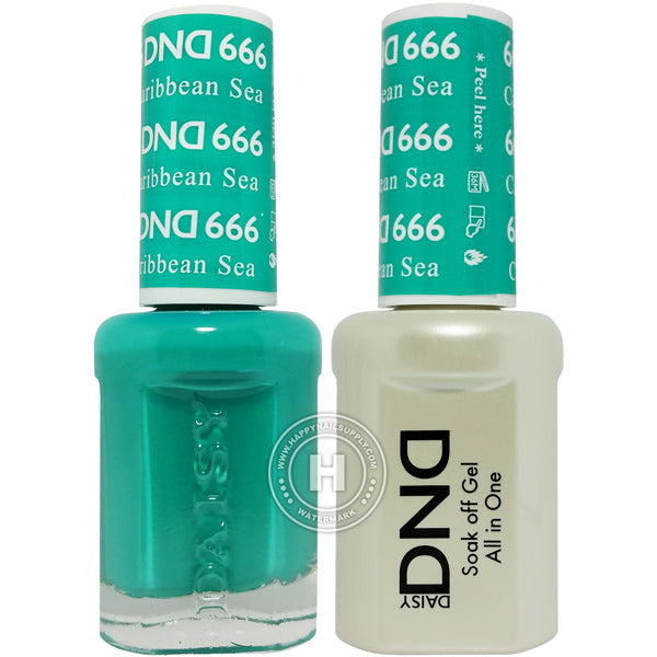 DND Gel & Lacquer – 666 Caribbean Sea