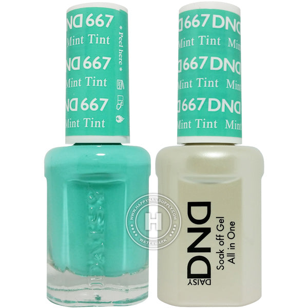 DND Gel & Lacquer – 667 Mint Tint