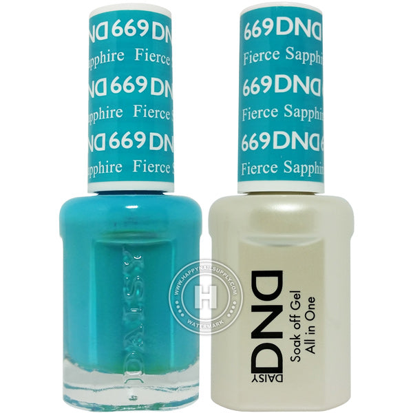 DND Gel & Lacquer – 669 Fierce Sapphire