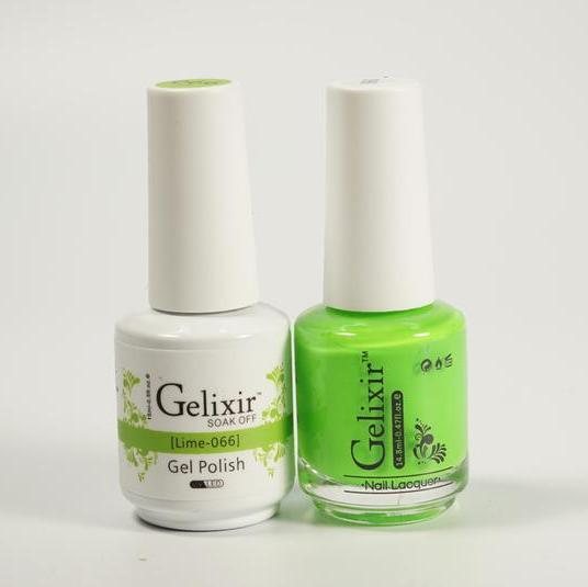 GELIXIR Duo Gel & Matching Polish -Lime GL066
