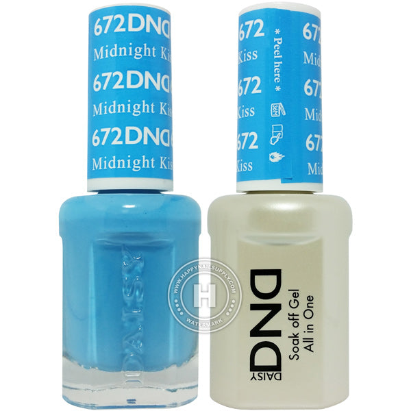 DND Gel & Lacquer – 672 Midnight Kiss