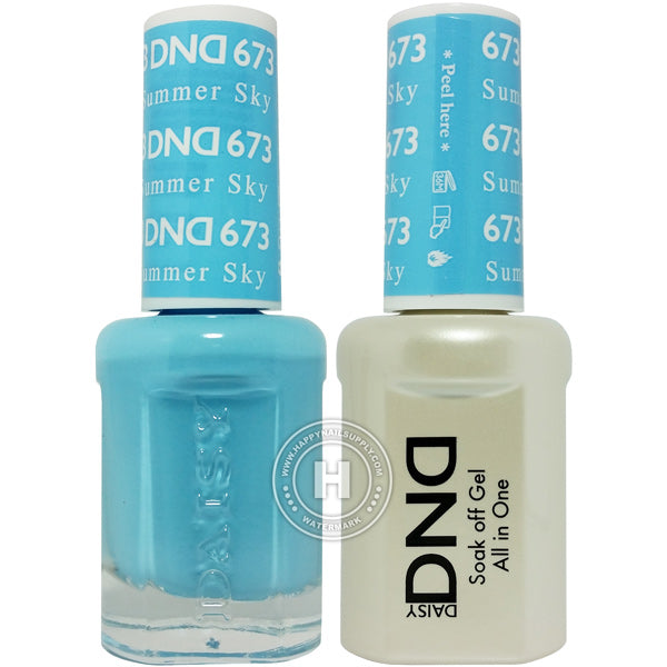DND Gel & Lacquer – 673 Summer Sky