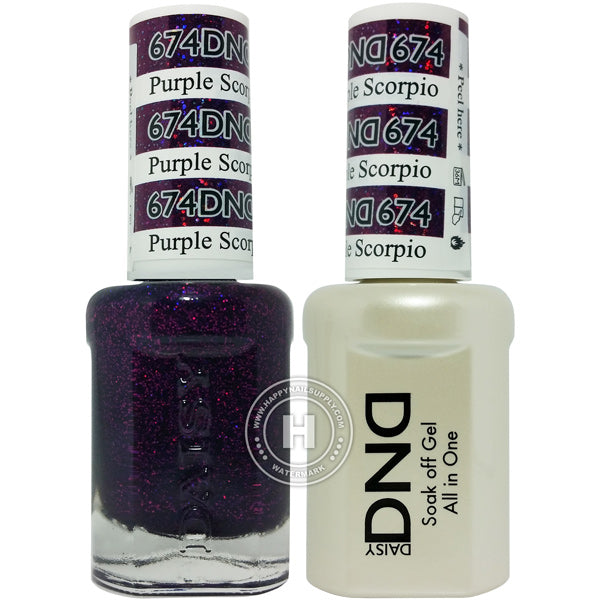 DND Gel & Lacquer – 674 Purple Scorpio