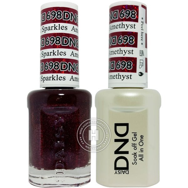 DND Gel & Lacquer – 698 Amethyst Sparkles