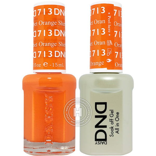 DND Gel & Lacquer – 713 Orange Sherbet