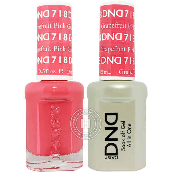 DND Gel & Lacquer – 718 Pink Grapefruit