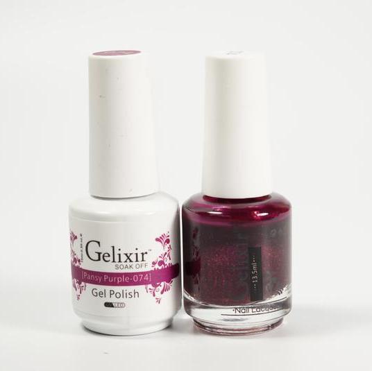 GELIXIR Duo Gel & Matching Polish -Pansy Purple GL074