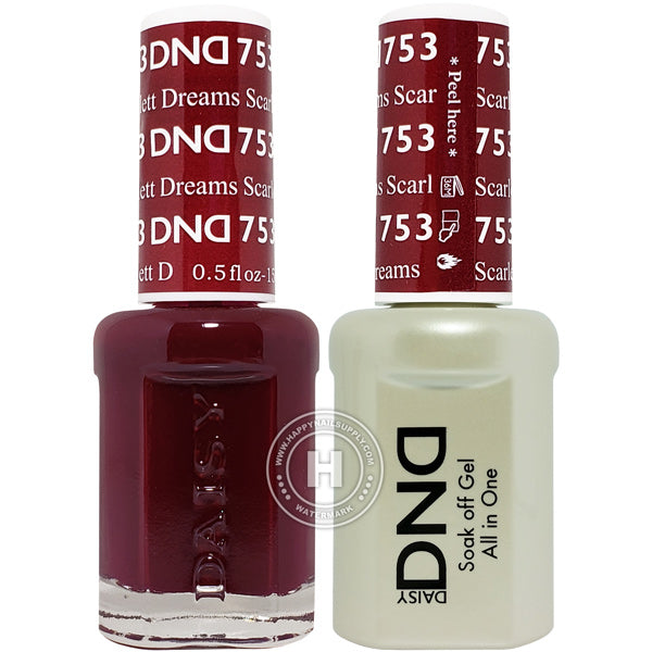 DND Gel & Lacquer – 753 Scarlett Dreams