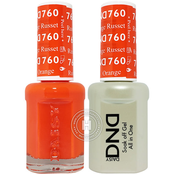 DND Gel & Lacquer – 760 Russet Orange