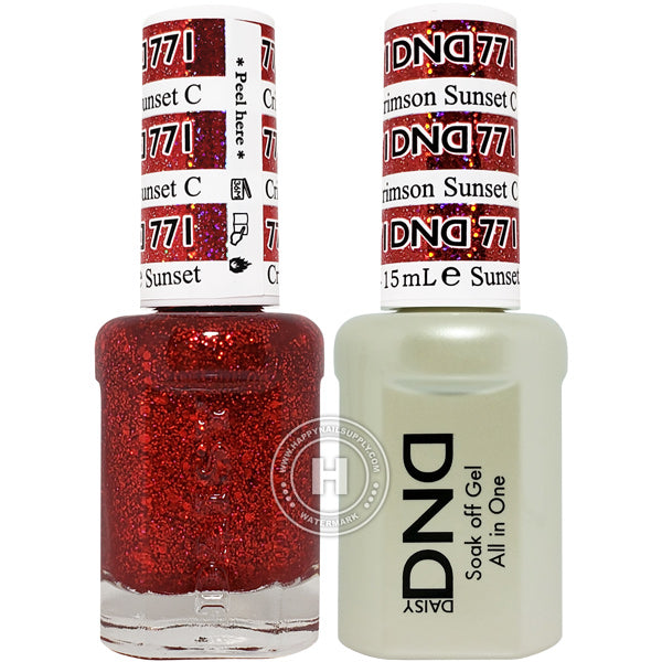 DND Gel & Lacquer – 771 Crimson Sunset