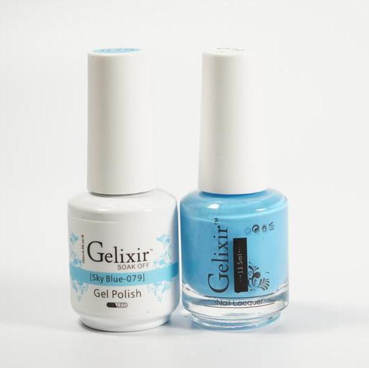 GELIXIR Duo Gel & Matching Polish -Sky Blue GL079