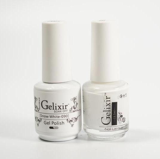 GELIXIR Duo Gel & Matching Polish -Snow White GL090