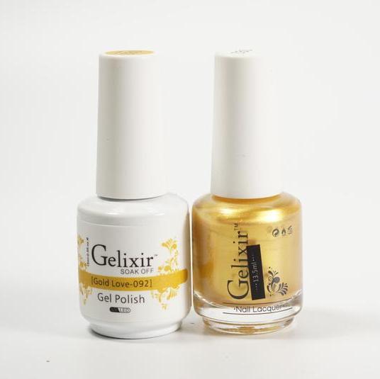 GELIXIR Duo Gel & Matching Polish-Gold Love GL092