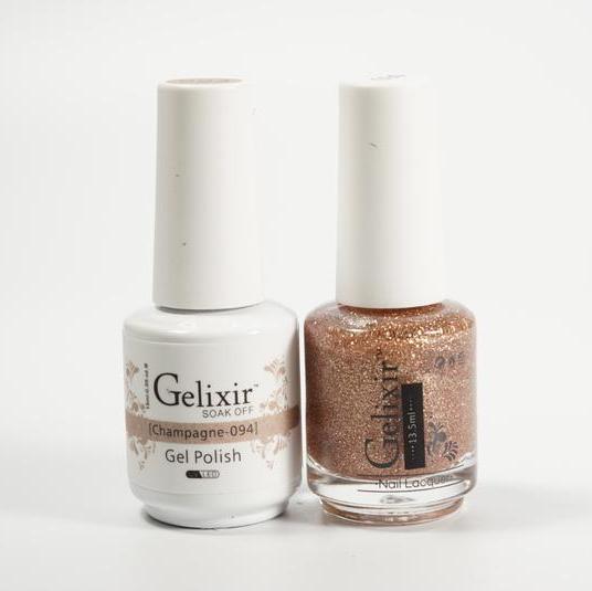 GELIXIR Duo Gel & Matching Polish-Champagne GL094