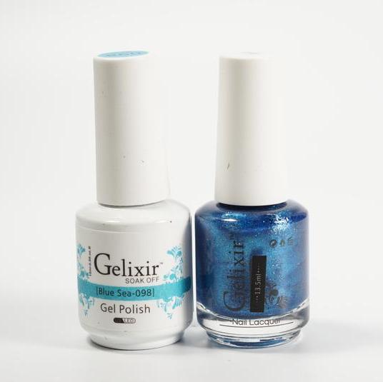 GELIXIR Duo Gel & Matching Polish-Blue Fairly GL098