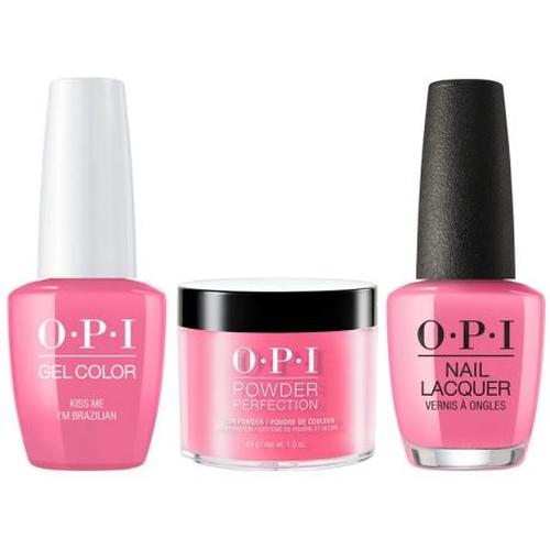 OPI 3in1 Matching Trio - A68 Kiss Me I'm Brazilian
