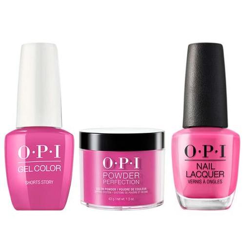 OPI 3in1 Matching Trio - B86 Shorts Story