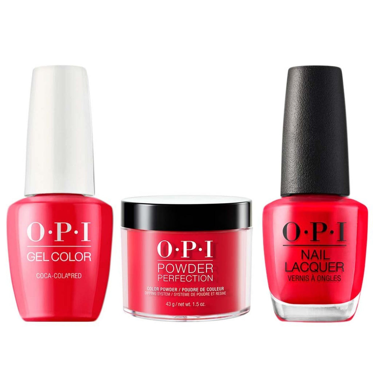 OPI 3in1 Matching Trio - C13 Coca-Cola Red