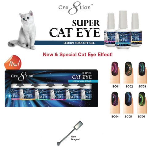 Cre8tion - Super Cat Eyes Gel Set of 6