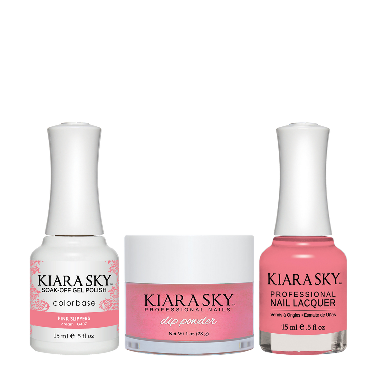 Kiara Sky 3in1 Matching Trio - DGL407 Pink Slippers